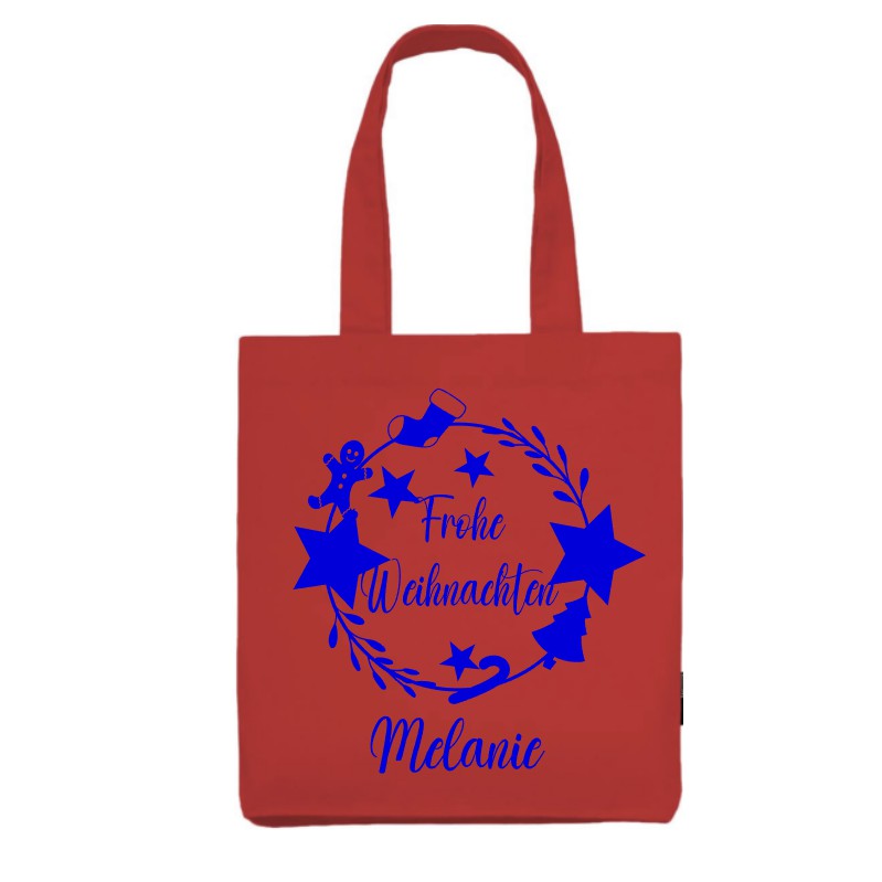 Baumwolltasche Frohe Weihnachten - Mellas Webshop
