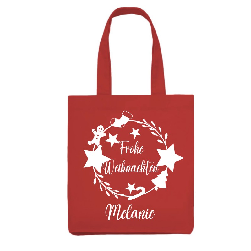 Baumwolltasche Frohe Weihnachten - Mellas Webshop