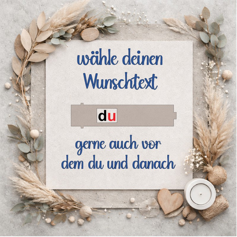 Personalisierte Holzbox mit Wunschtext - Mellas Webshop