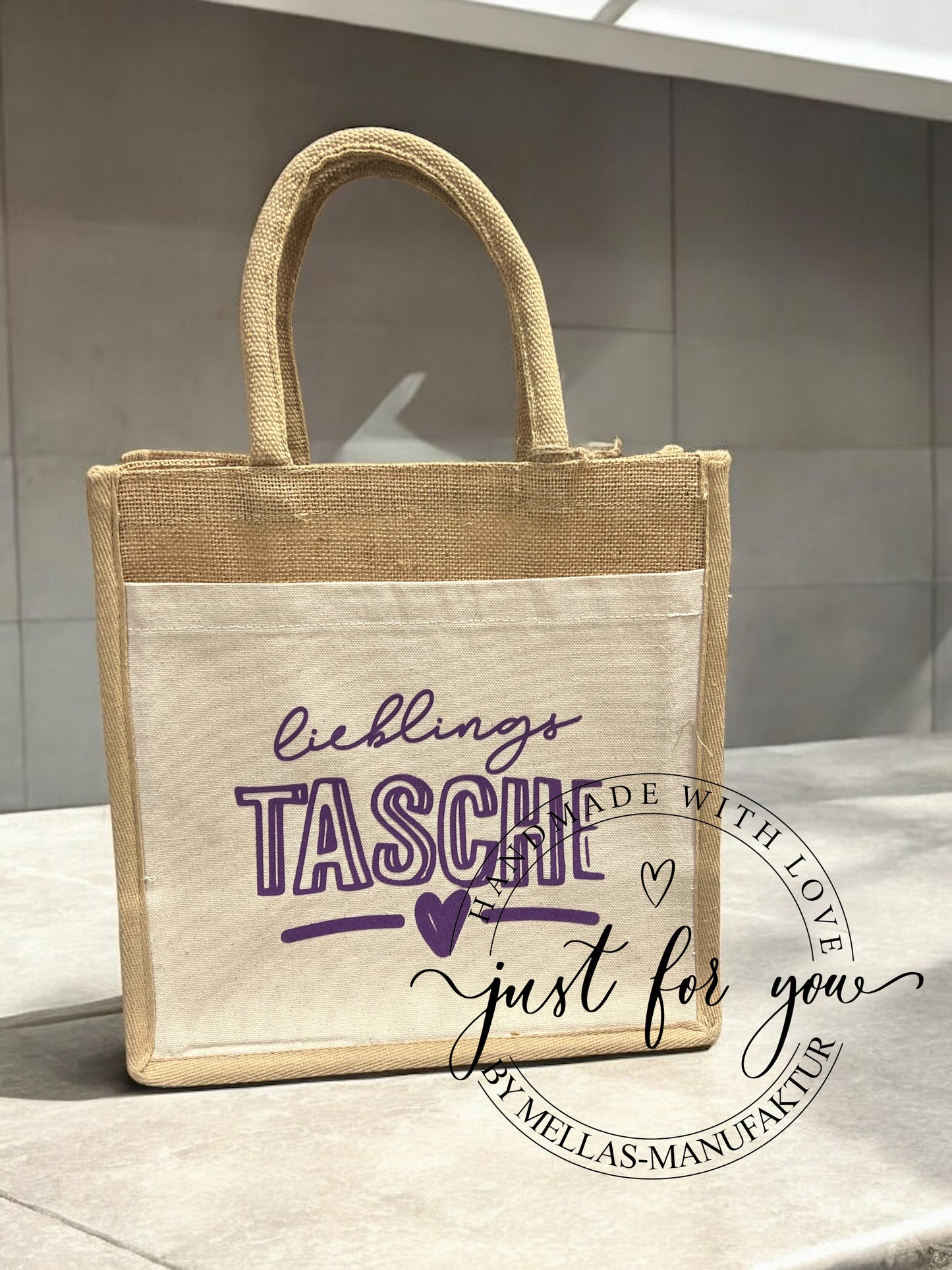 Jute Tasche - Mit Spruch - Mellas Webshop