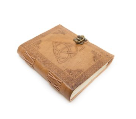 Leder-Notizbuch mit Endlosknoten - Mellas Webshop