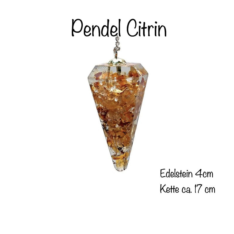 Orgonitpendel Citrin - Mellas Webshop