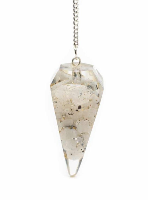 Pendel Edelstein Pfirsich Mondstein Orgon - Mellas Webshop