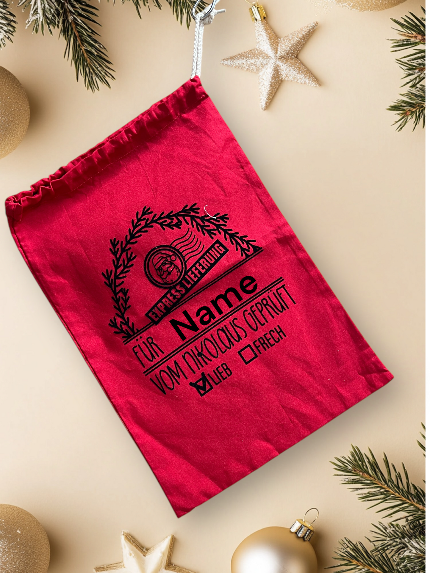 Baumwollbeutel Nikolaus - Mellas Webshop