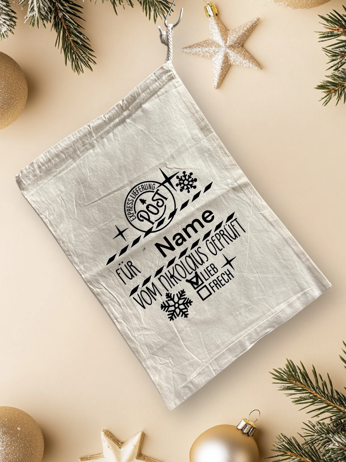 Baumwollbeutel Nikolaus - Mellas Webshop