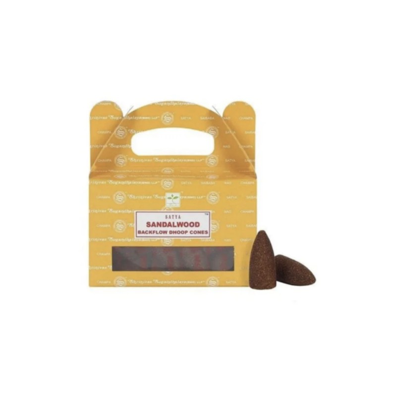 Rückfluss Räucherkegel Sandelholz - Mellas Webshop