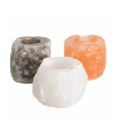 Salzstein Teelichthalter - Mellas Webshop