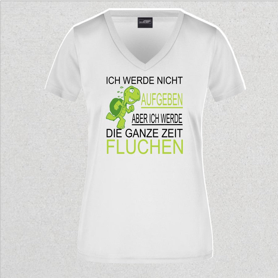 Damen Sport Shirt mit coolem Spruch - Mellas Webshop