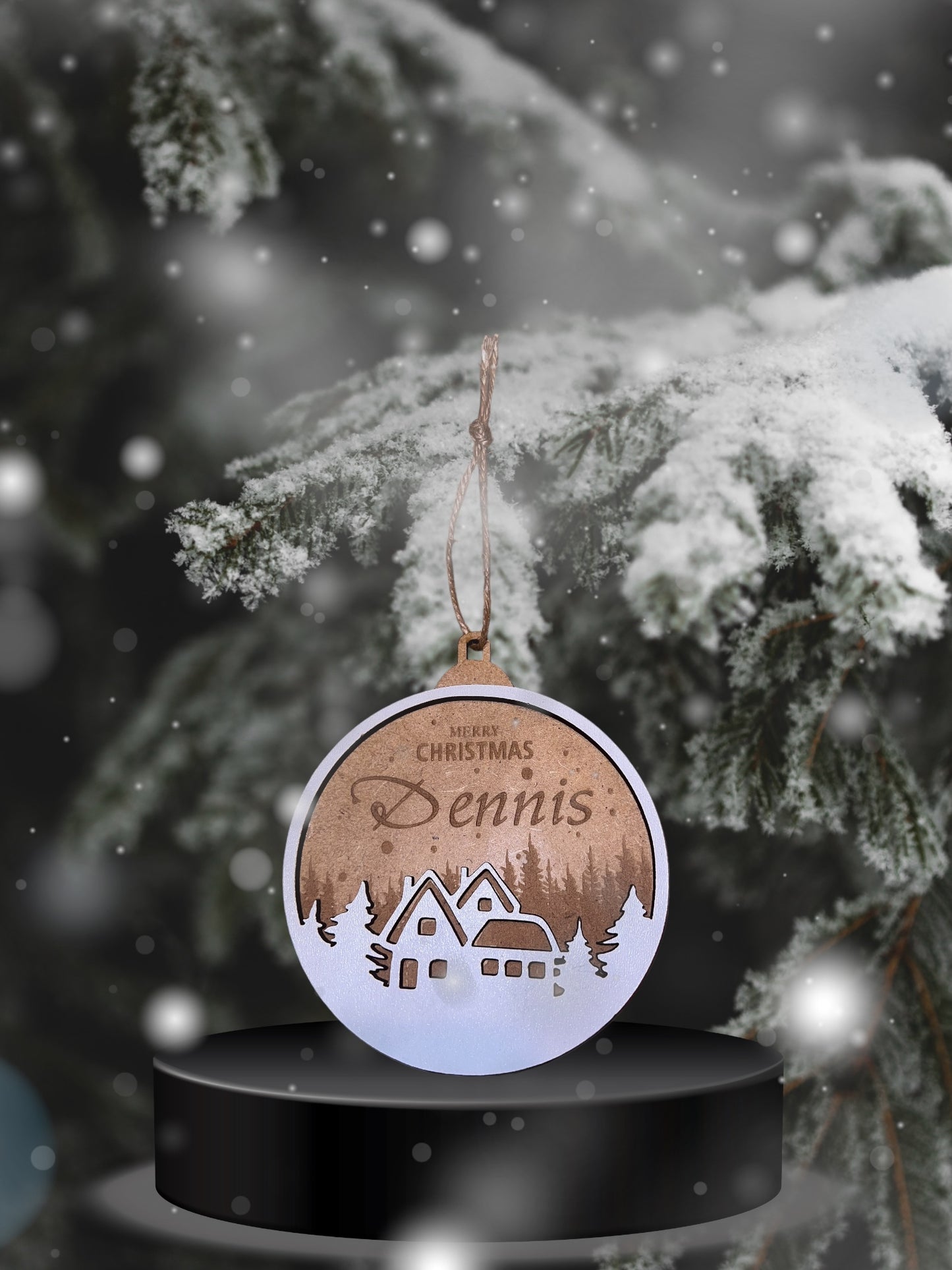 Personalisierter Christbaumschmuck aus Holz – Einzigartige Designs für unvergessliche Feiertage - Mellas Webshop
