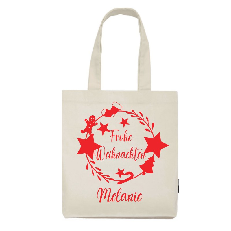 Baumwolltasche Frohe Weihnachten - Mellas Webshop