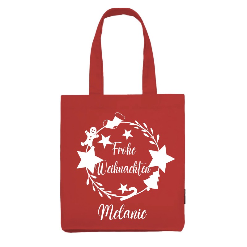 Baumwolltasche Frohe Weihnachten - Mellas Webshop