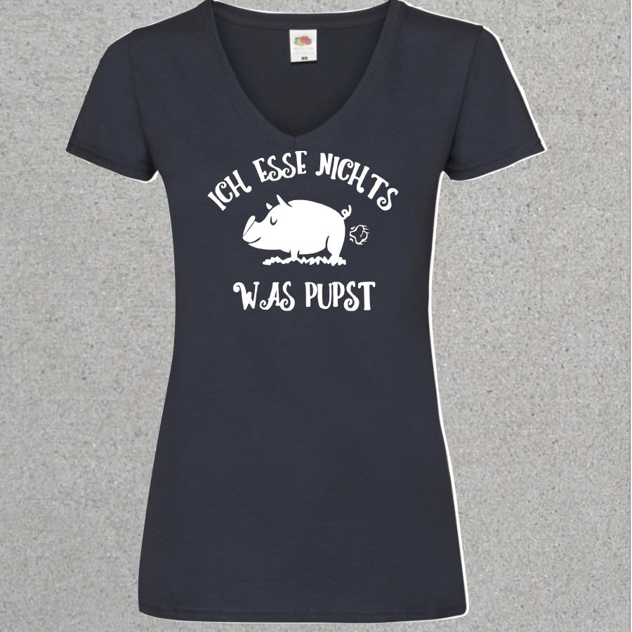 Damen Shirt Ich esse nichts was pupst - Mellas Webshop