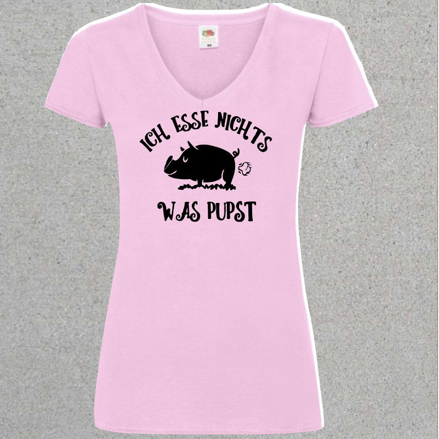 Damen Shirt Ich esse nichts was pupst - Mellas Webshop