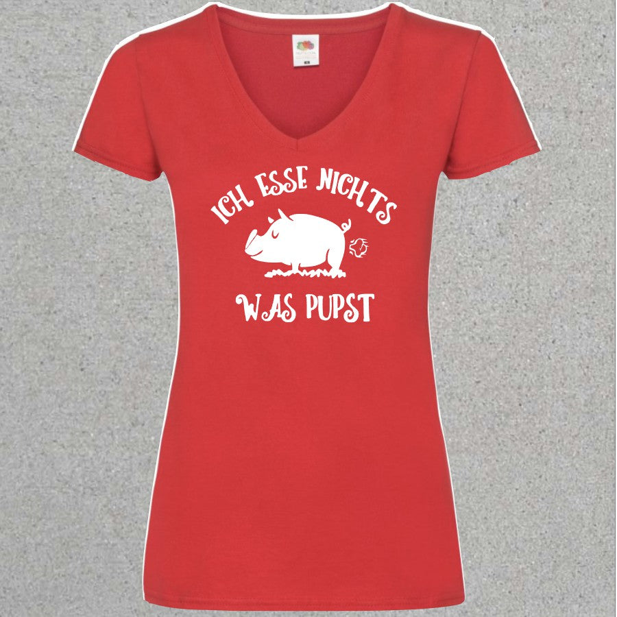 Damen Shirt Ich esse nichts was pupst - Mellas Webshop