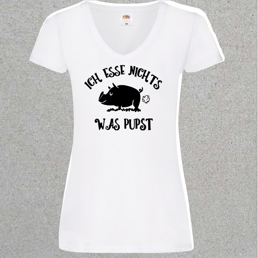 Damen Shirt Ich esse nichts was pupst - Mellas Webshop