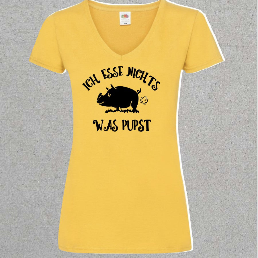 Damen Shirt Ich esse nichts was pupst - Mellas Webshop