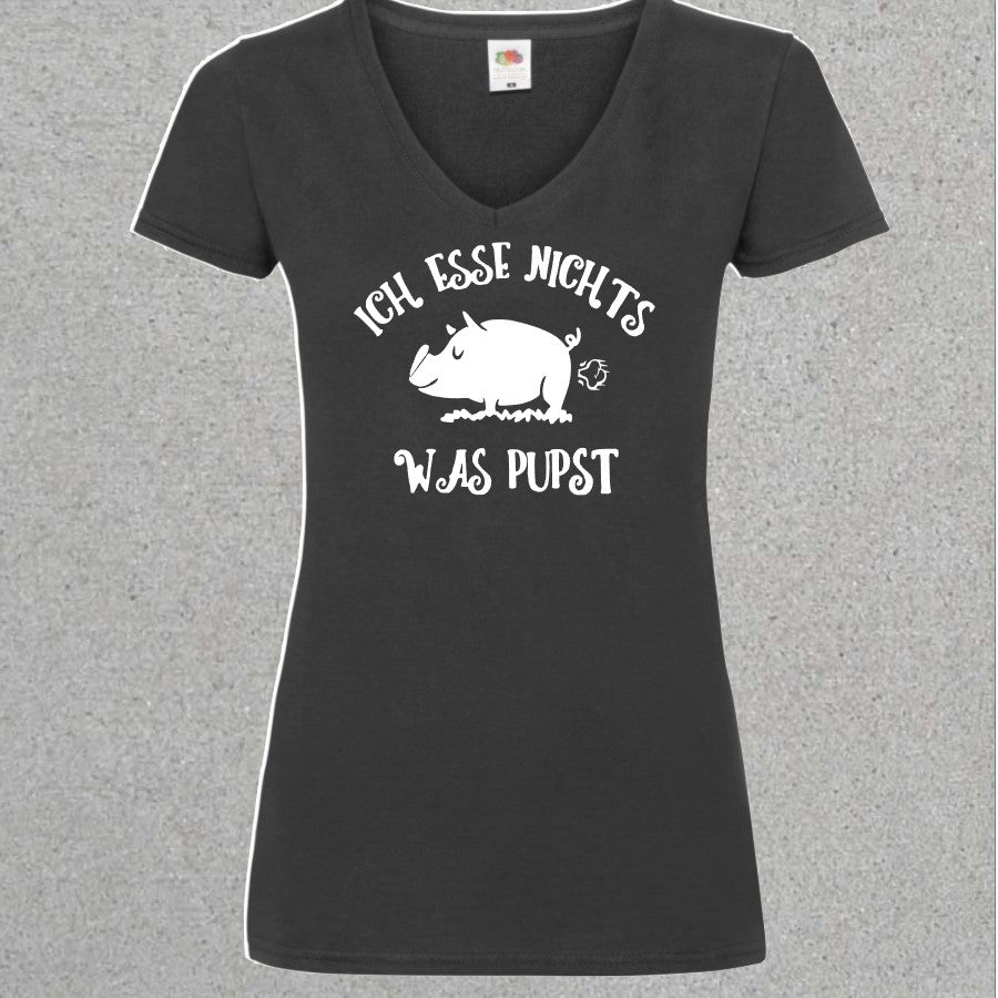 Damen Shirt Ich esse nichts was pupst - Mellas Webshop