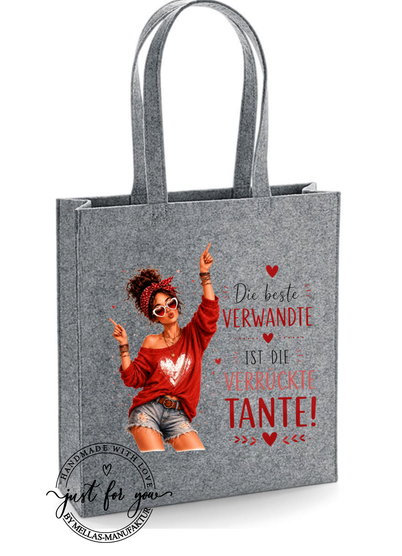 5 PNG Dateien „Die beste Verwandte ist die verrückte Tante - Mellas Webshop