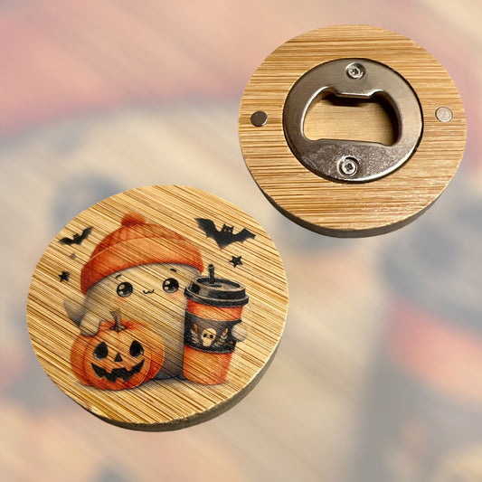 Flaschenöffner Rund Halloween - Mellas Webshop