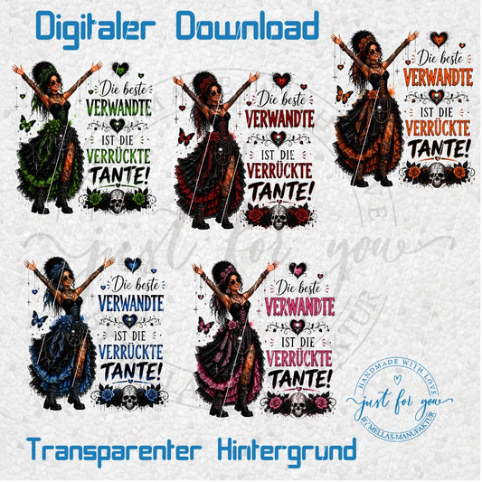 Gothic Lady PNG Bundle | Verrückte Tante Edition - Mellas Webshop