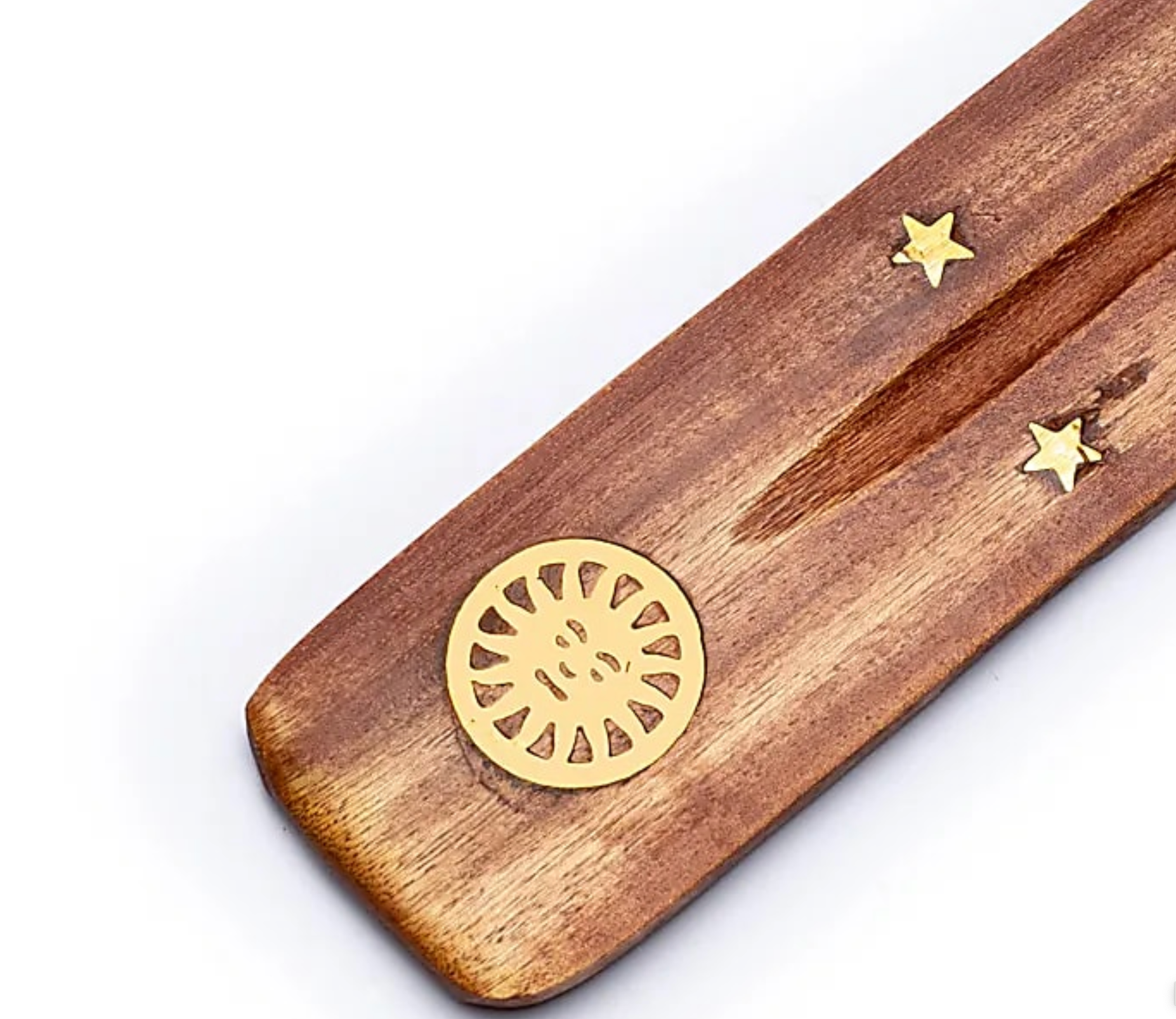 Räucherstäbchenhalter aus Holz mit Symbol - Mellas Webshop