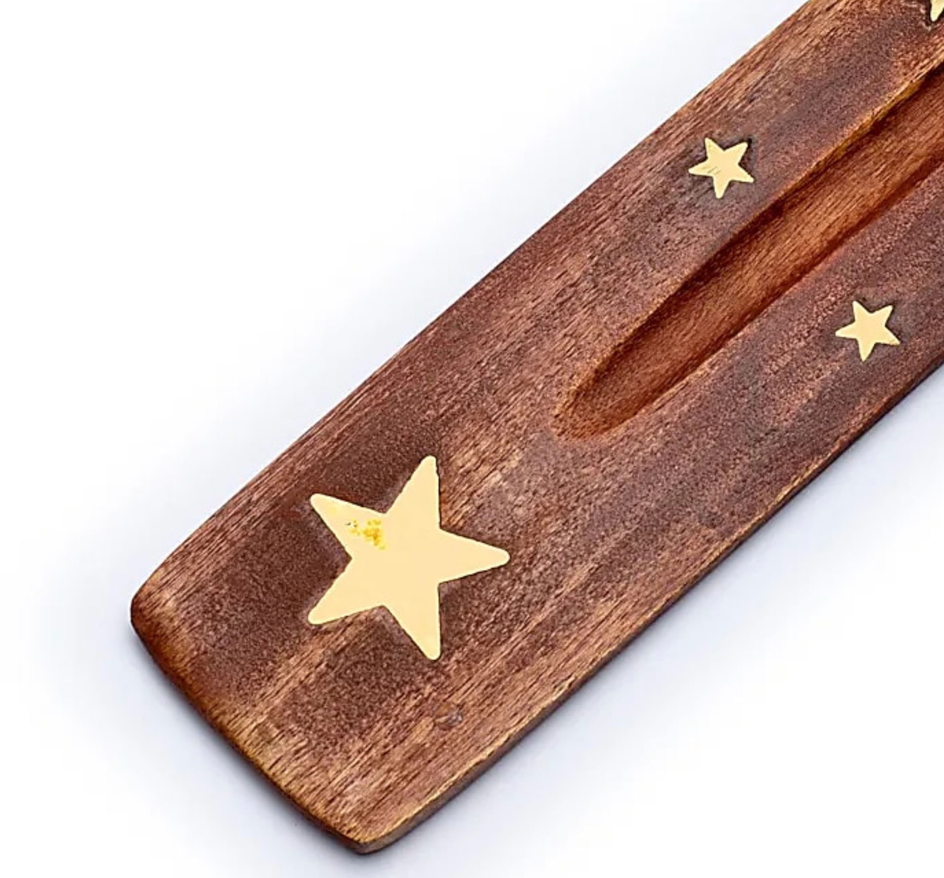 Räucherstäbchenhalter aus Holz mit Symbol - Mellas Webshop