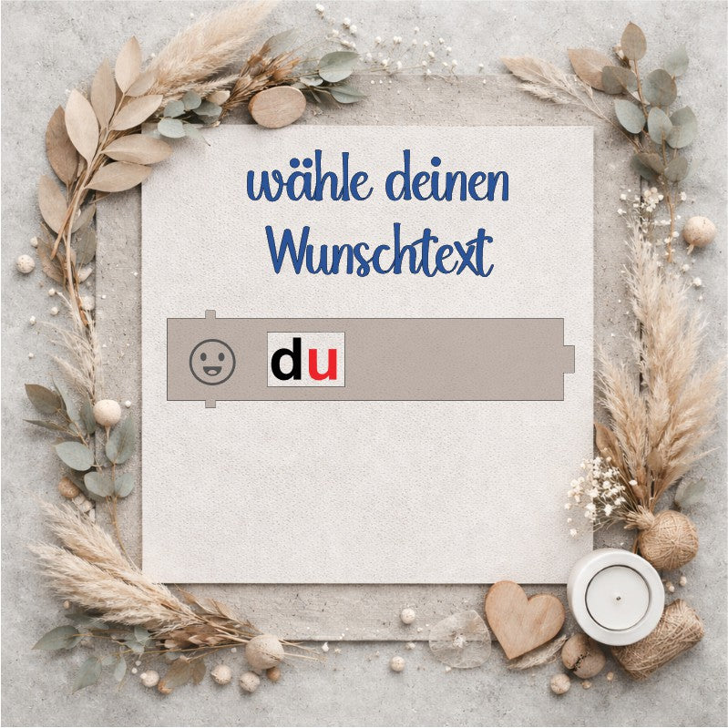 Personalisierte Holzbox mit Wunschtext - Mellas Webshop