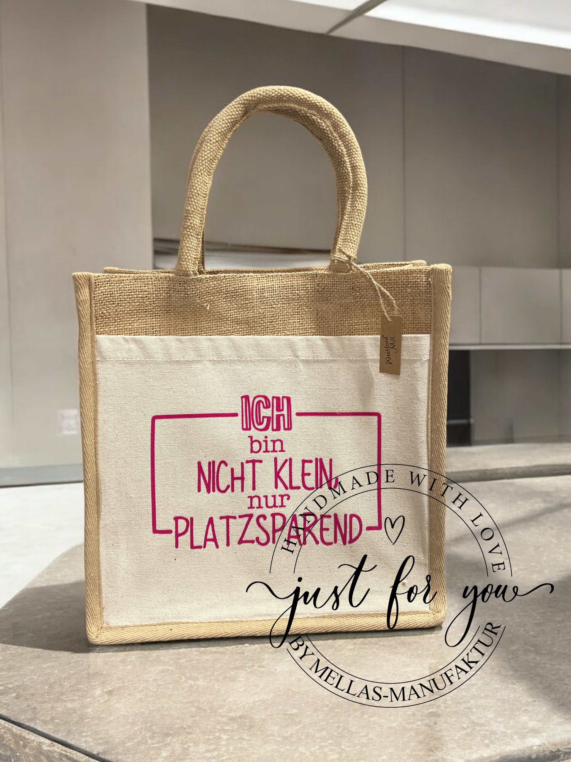 Jute Tasche  - Mit Spruch - Mellas Webshop