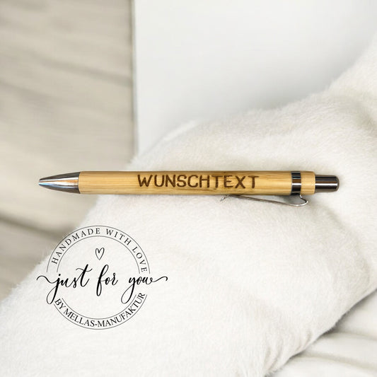 Holz Kugelschreiber aus Bambus - Mellas Webshop