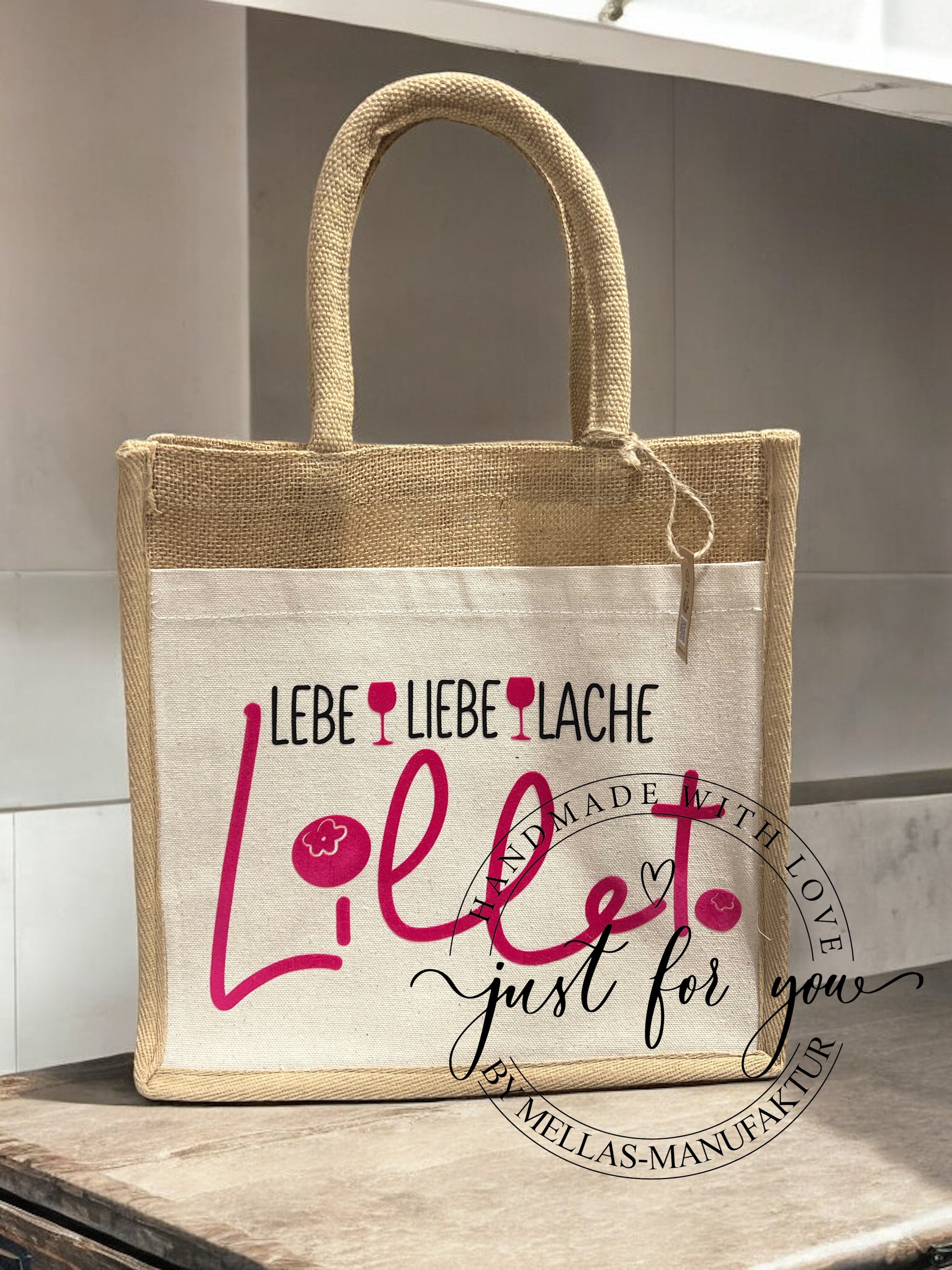 Jute Tasche  - Mit Spruch - Mellas Webshop