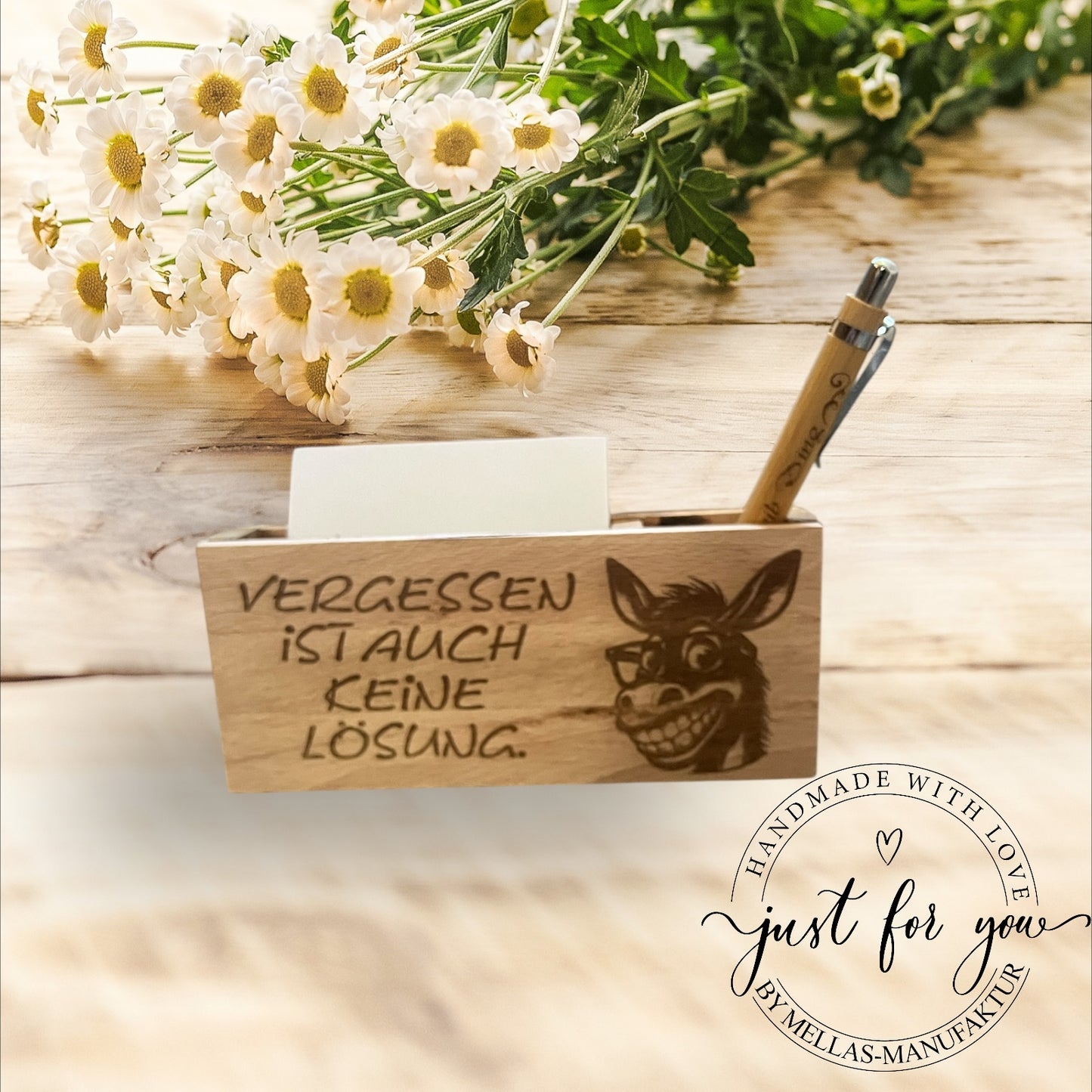 Kreativer Notizzettelhalter aus Bastelklötzchen