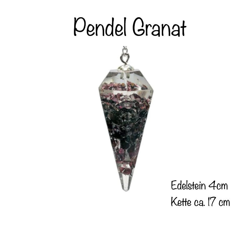 Orgonitpendel Granat - Mellas Webshop
