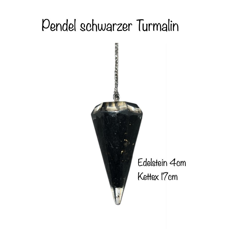 Orgonitpendel mit schwarzem Turmalin
