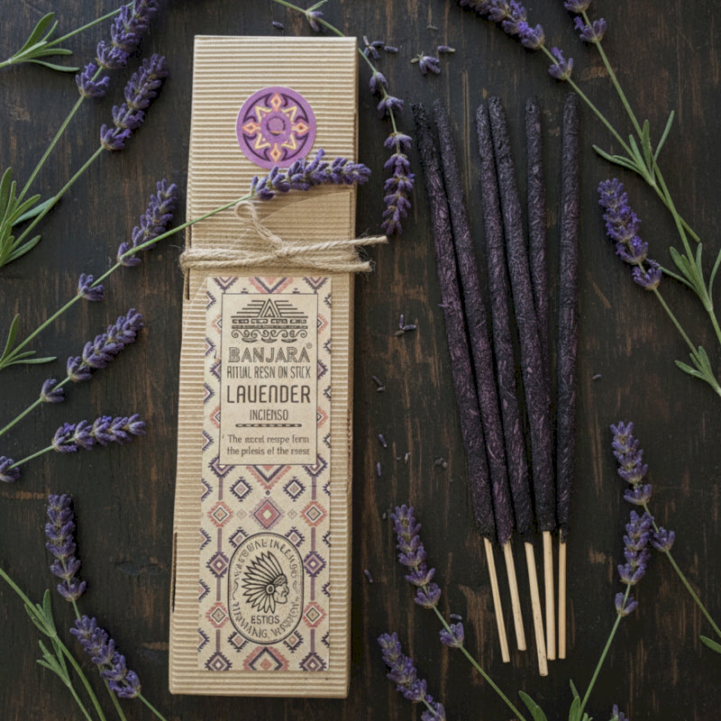 Ritualharz auf Stab - Lavendel
