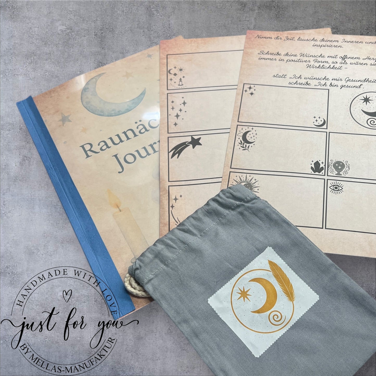Raunacht Journal – A4 gebunden mit Wunschzettel - Mellas Webshop