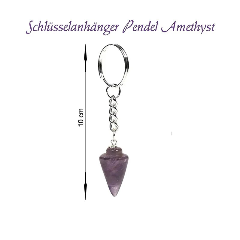 Pendel Schlüsselanhänger Amethyst - Mellas Webshop