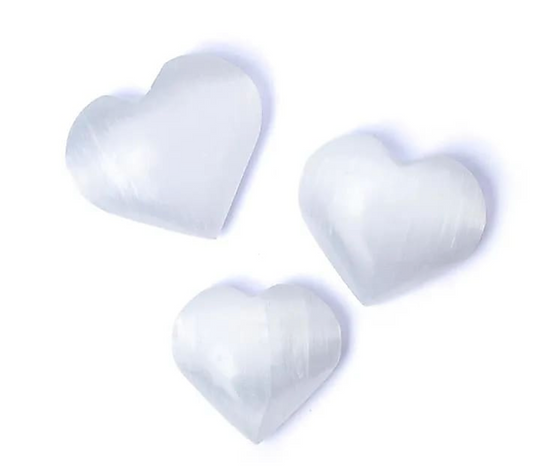 Herzförmiger Selenit (Satinspat) Sorgenstein. - Mellas Webshop