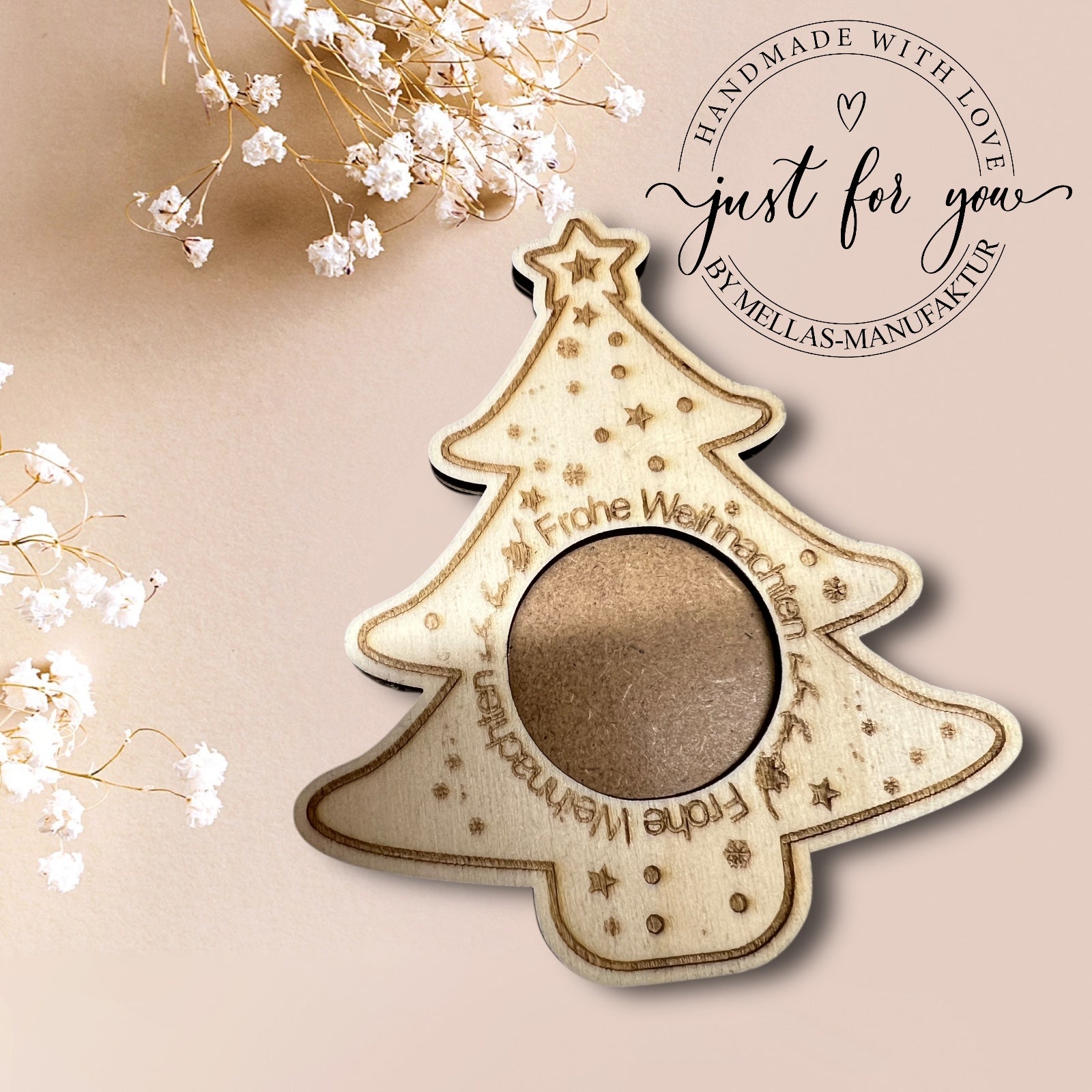 Weihnachtlicher Teelichthalter - Mellas Webshop